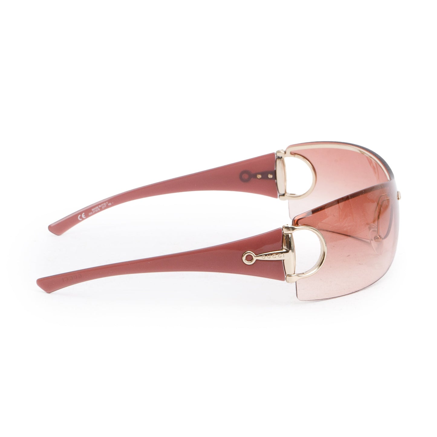 Gucci GG2712/S Brown Acetate Horsebit Shield Sunglasses