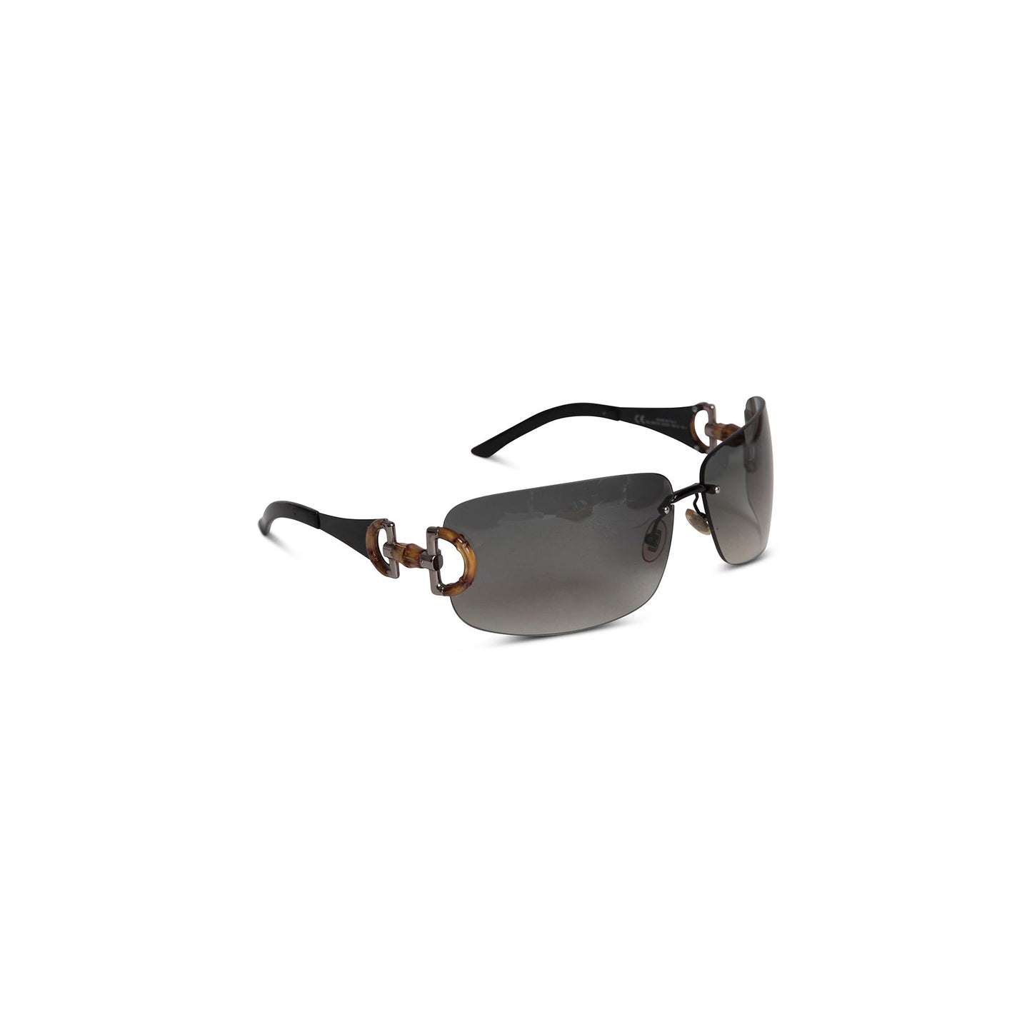 Gucci GG2801/S Vintage Bamboo Horsebit Shield Sunglasses