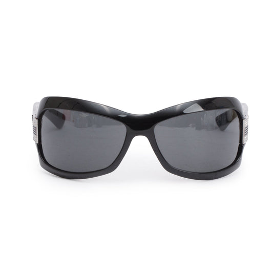 Gucci GG2901/Strass Web Black Acetate Shield Sunglasses