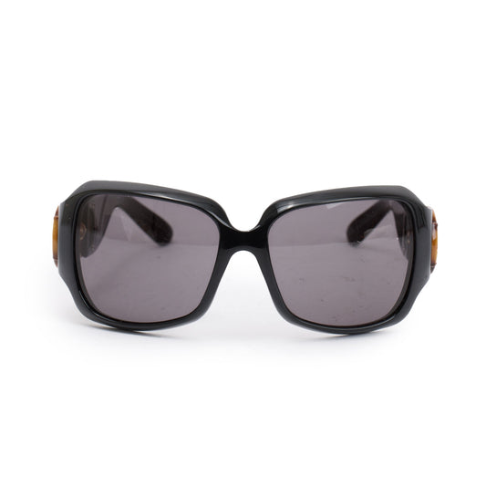 Gucci GG2969/S Black Acetate Bamboo Horsebit Sunglasses