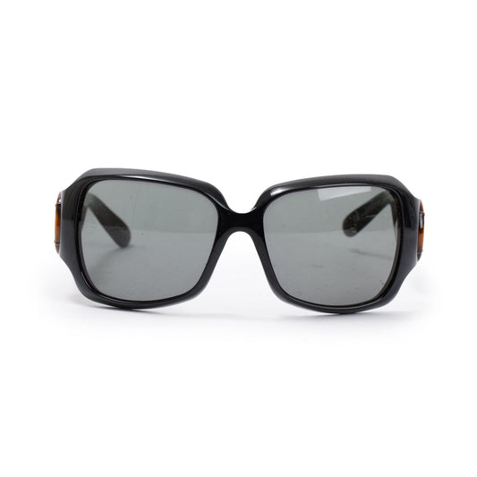 Gucci GG2969/S Black Acetate Bamboo Horsebit Sunglasses