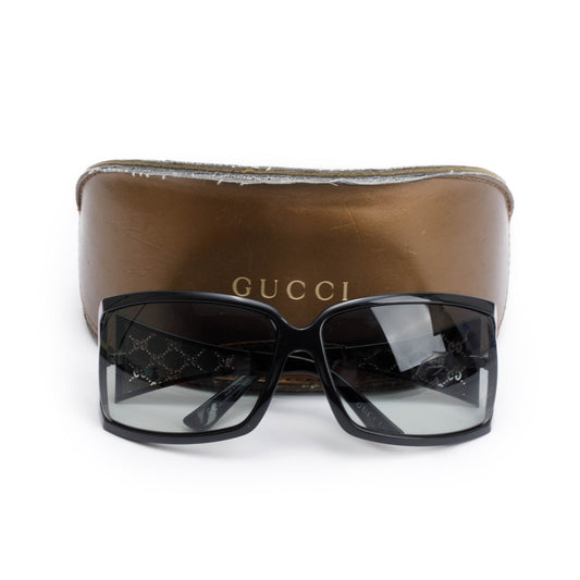 Gucci GG2999/S Black Acetate Cut-Out GG Shield Sunglasses