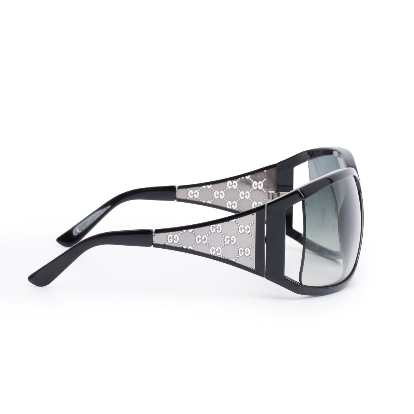 Gucci GG2999/S Black Acetate Cut-Out GG Shield Sunglasses