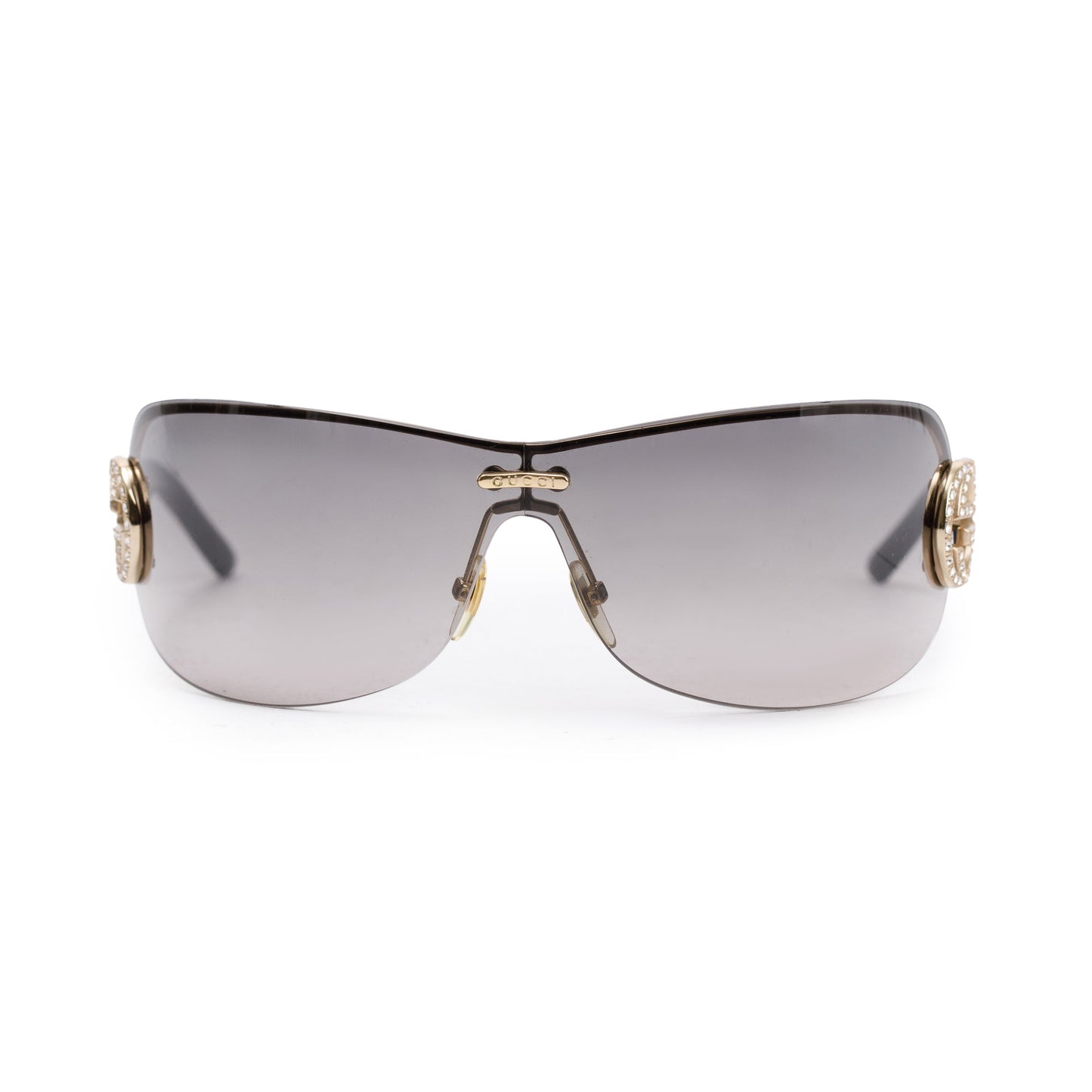 Gucci GG4224/S Crystal GG Shield Sunglasses