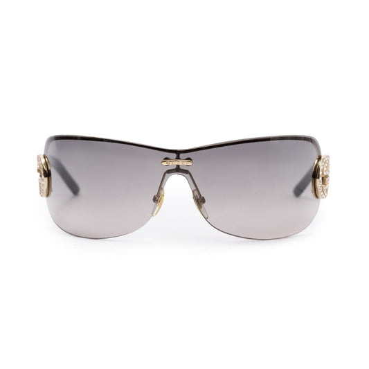 Gucci GG4224/S Crystal GG Shield Sunglasses