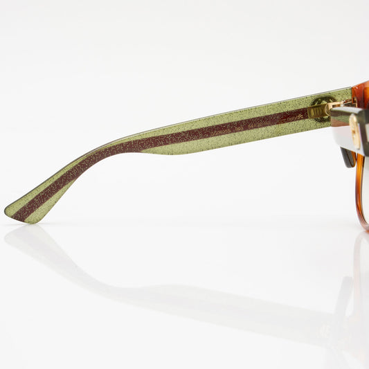 Luxury Gucci Trending 2025 Glitter Web Interlocking G Round Sunglasses (SHF-bAmQXv)
