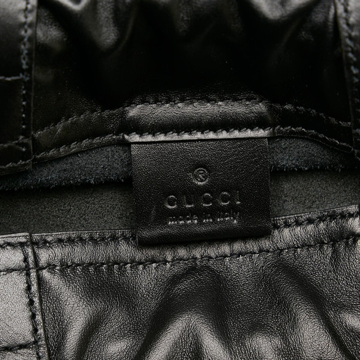 Gucci Gucci Logo Drawstring  Backpack (SHG-iZwaga)
