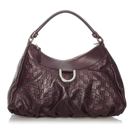 Gucci Guccissima Abbey D-Ring Shoulder Bag (SHG-29816)