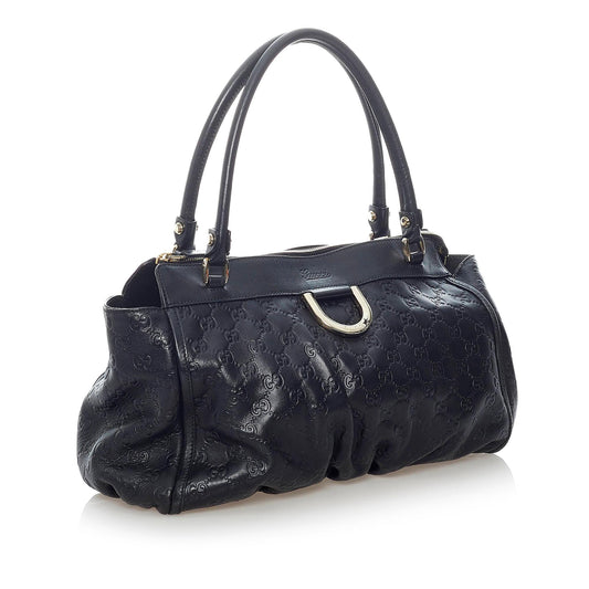 Gucci Guccissima Abbey D-Ring Shoulder Bag (SHG-32003)