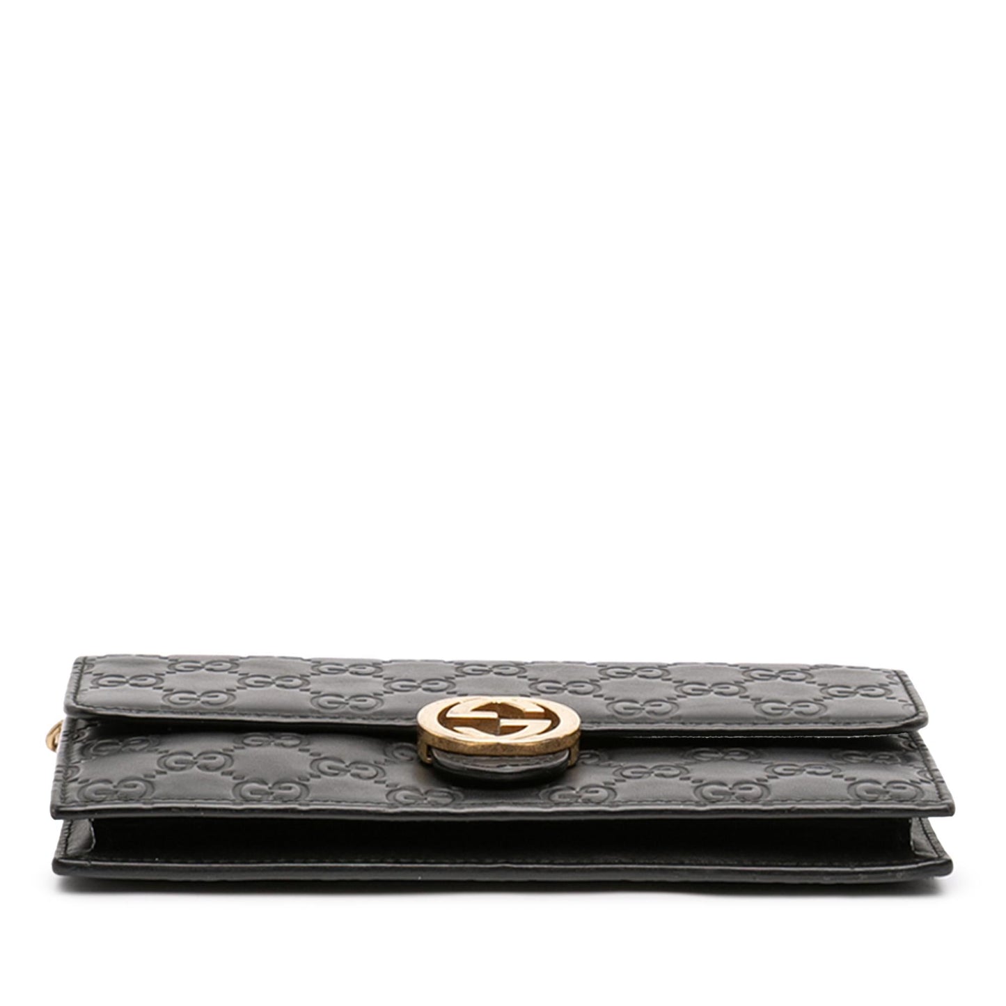 Gucci Guccissima Interlocking G Wallet On Chain