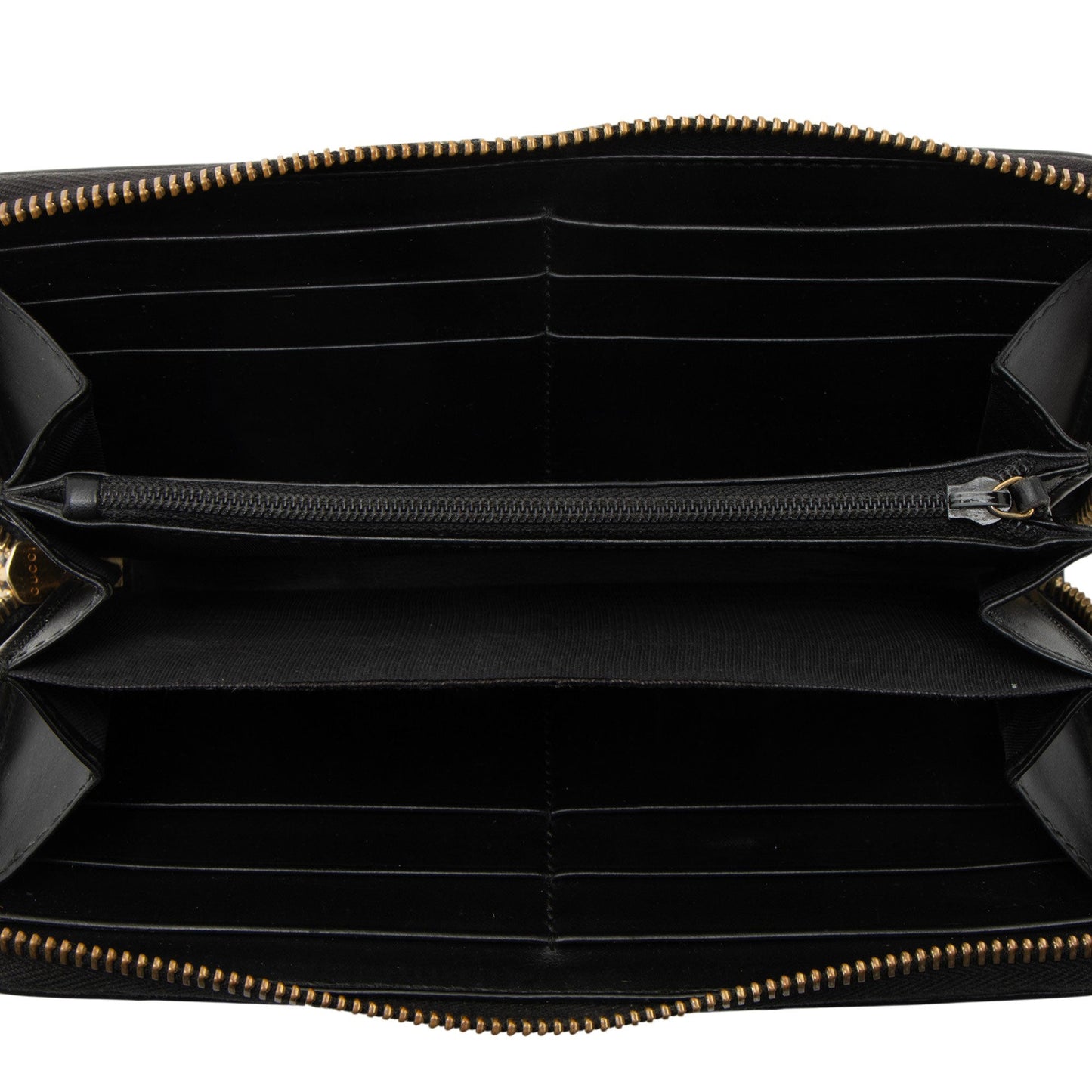 Gucci Guccissima Leather Signature Zip Around Wallet