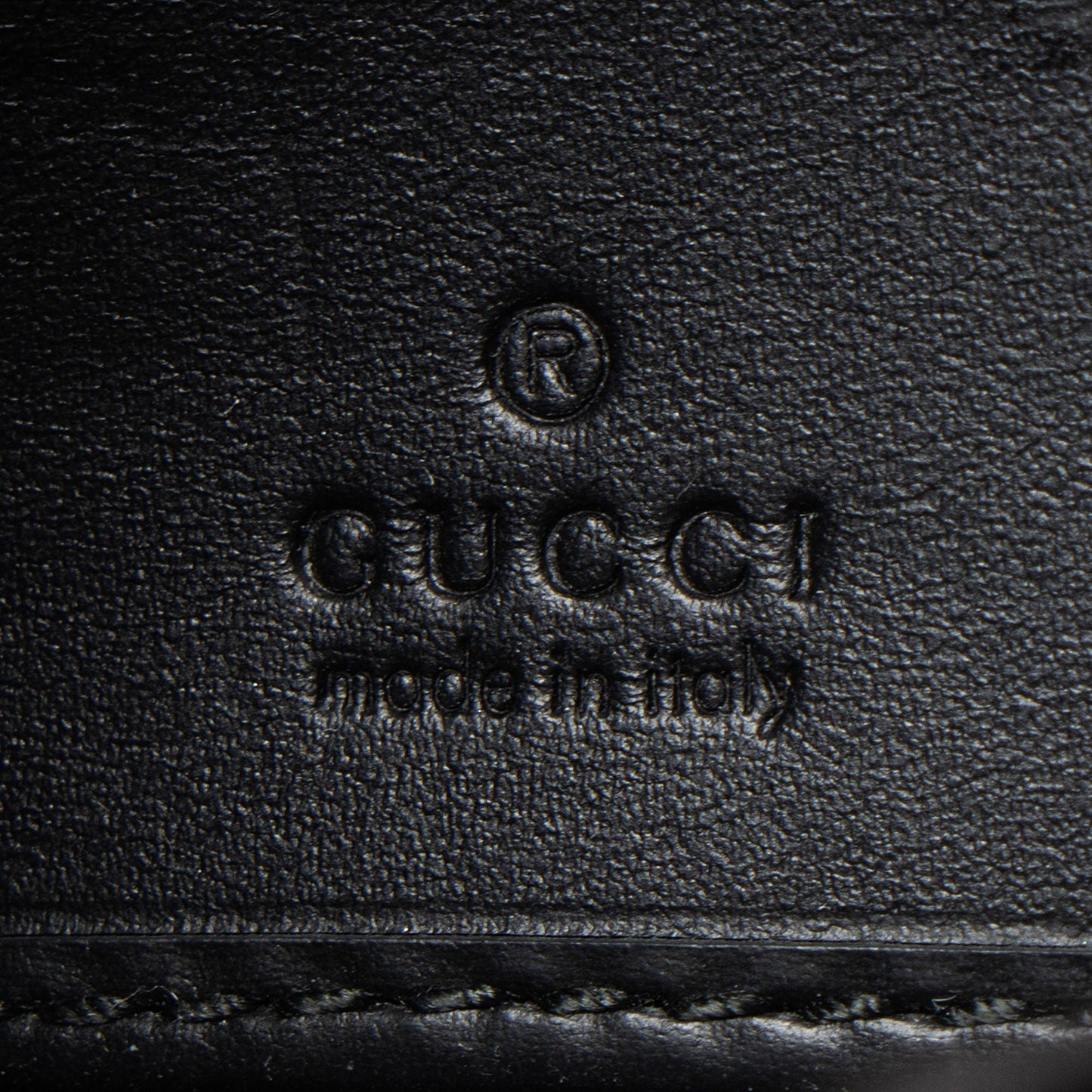 Gucci Guccissima Leather Signature Zip Around Wallet