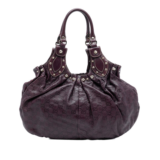 Gucci Guccissima Studded Pelham Hobo