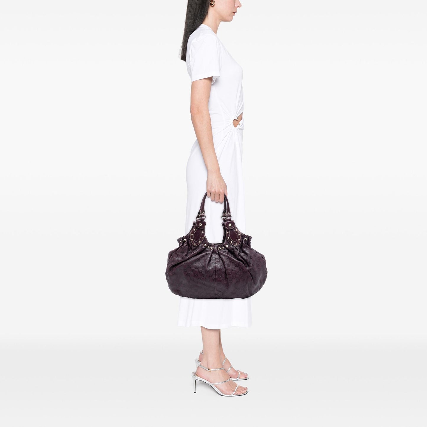 Gucci Guccissima Studded Pelham Hobo