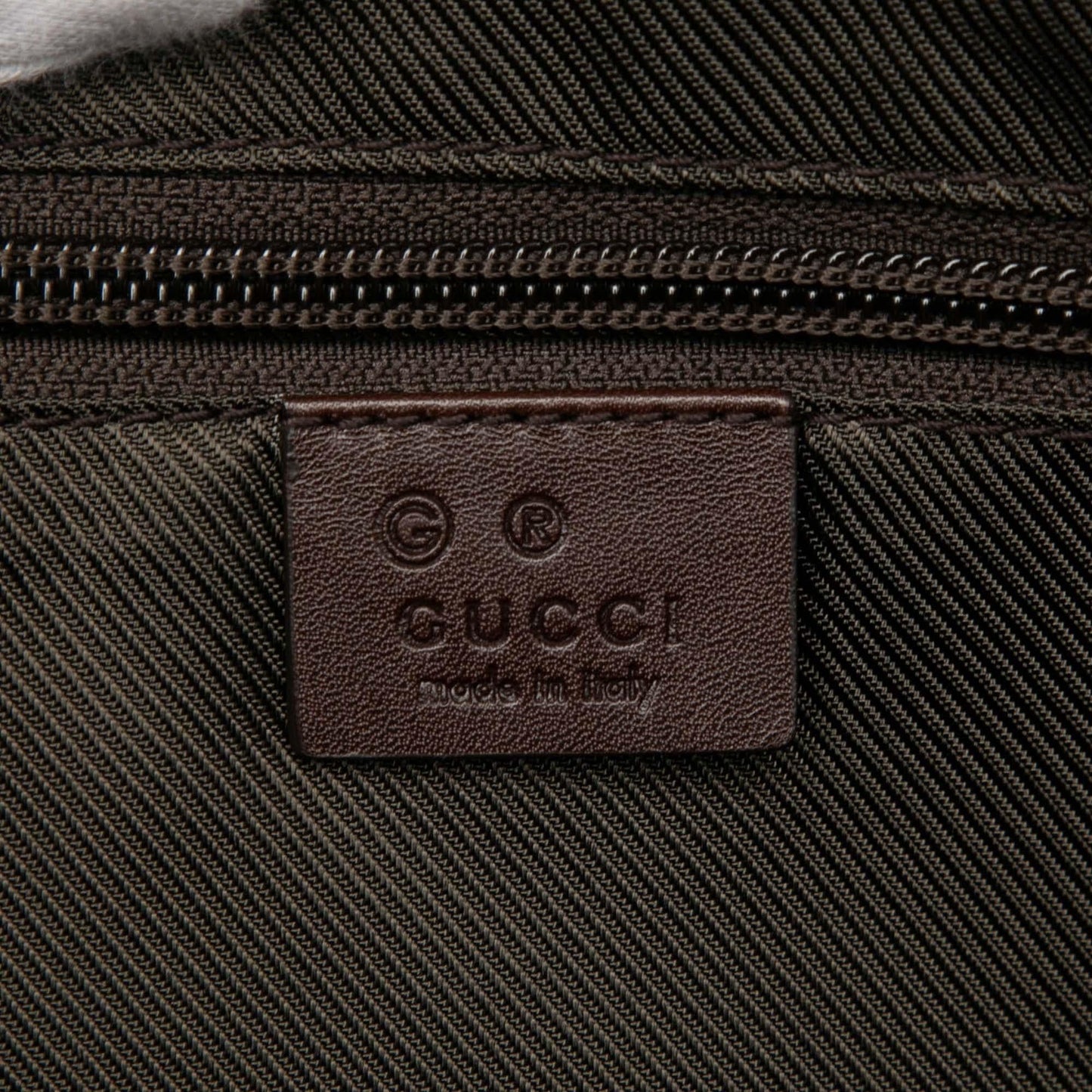Gucci Guccissima Trimmed Canvas Crossbody