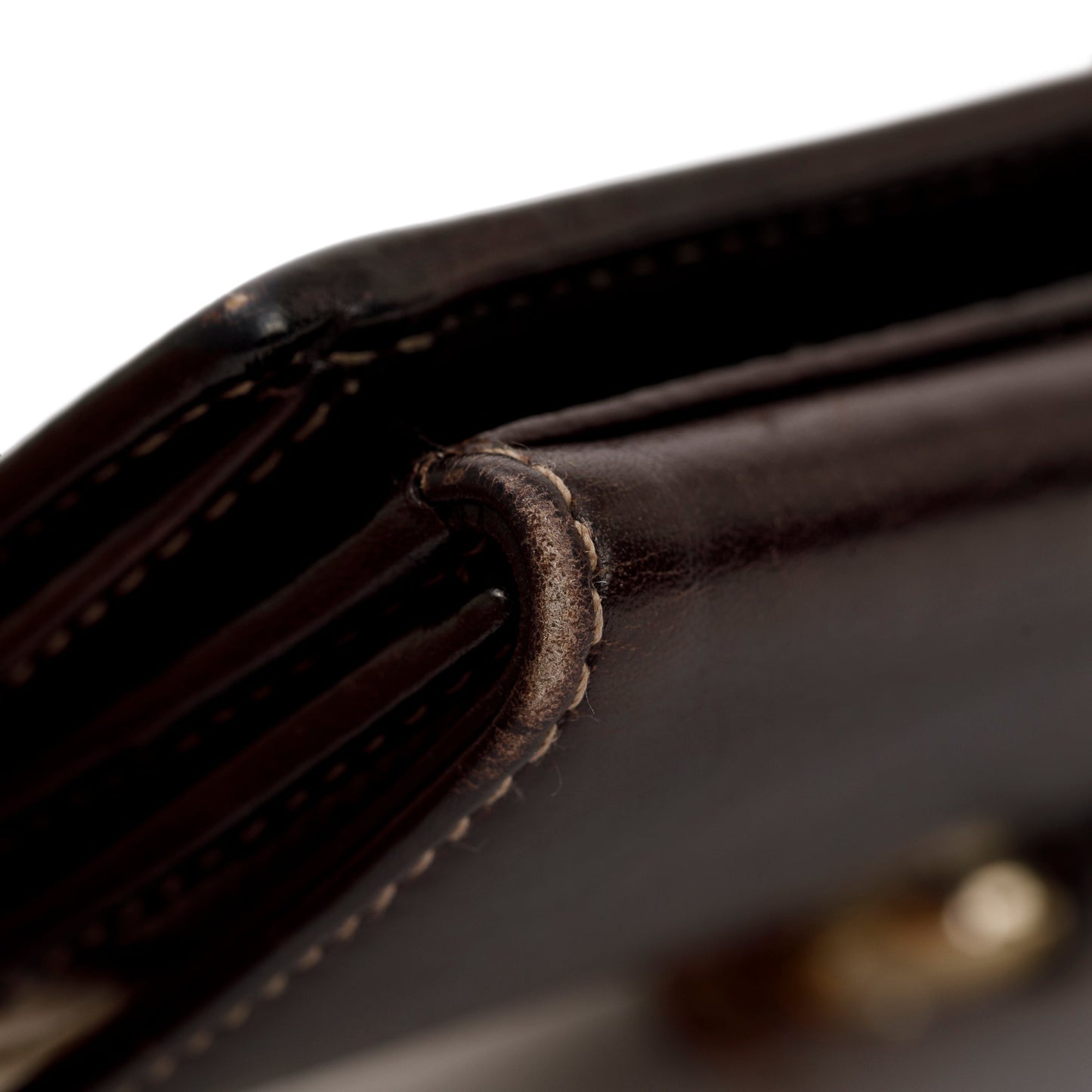 Gucci Horsebit Canvas Bamboo D Ring Continental Wallet