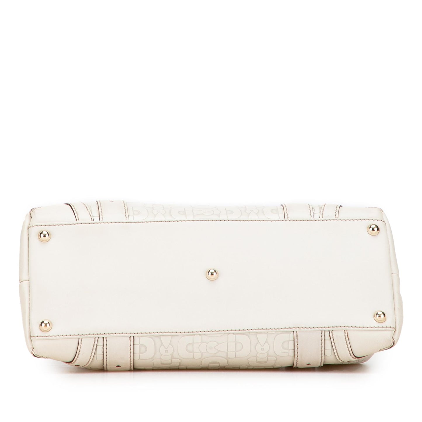 Gucci Horsebit Embossed Leather Shoulder Bag