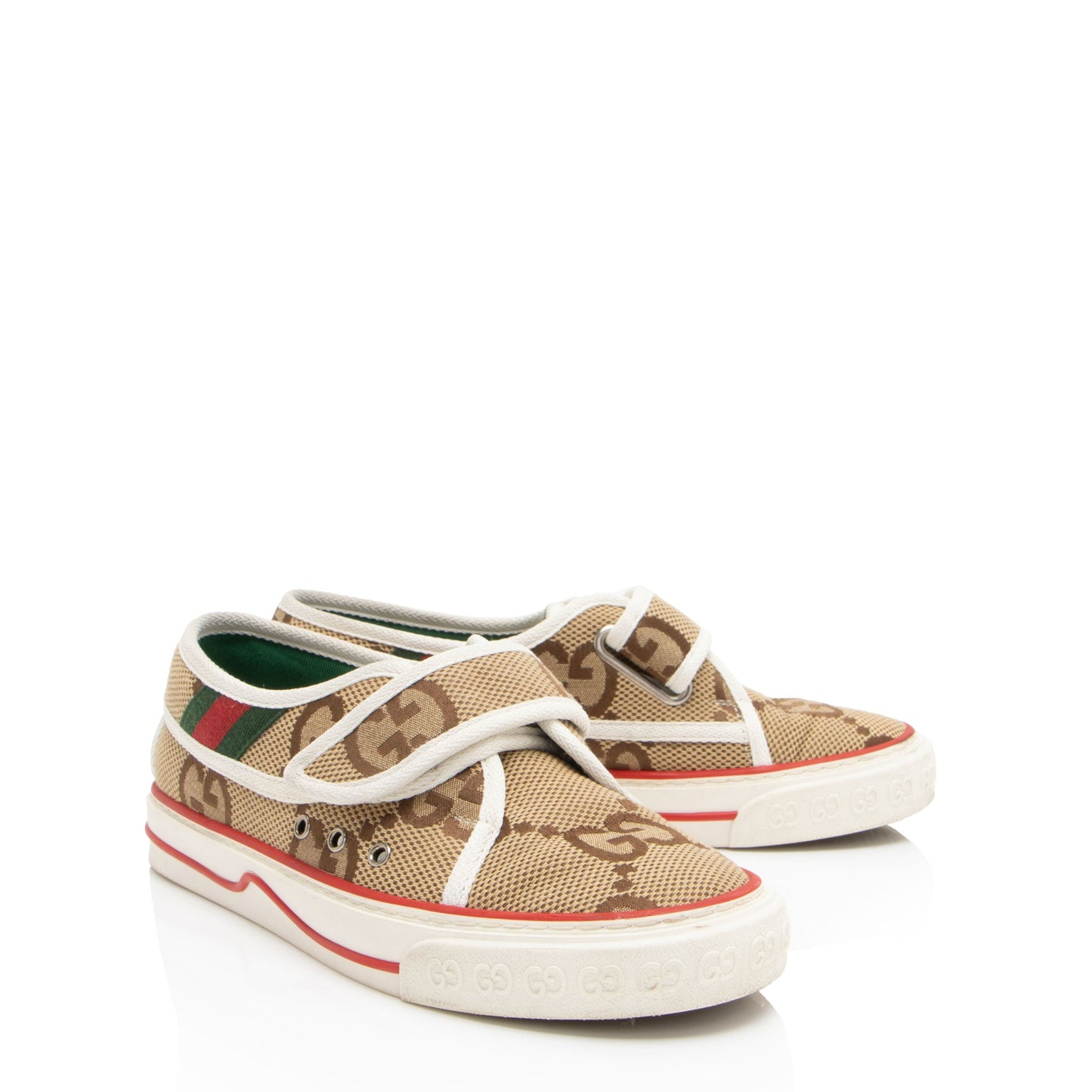 Gucci Jumbo GG Canvas 1977 Tennis Velco Sneakers - Size 6 / 36