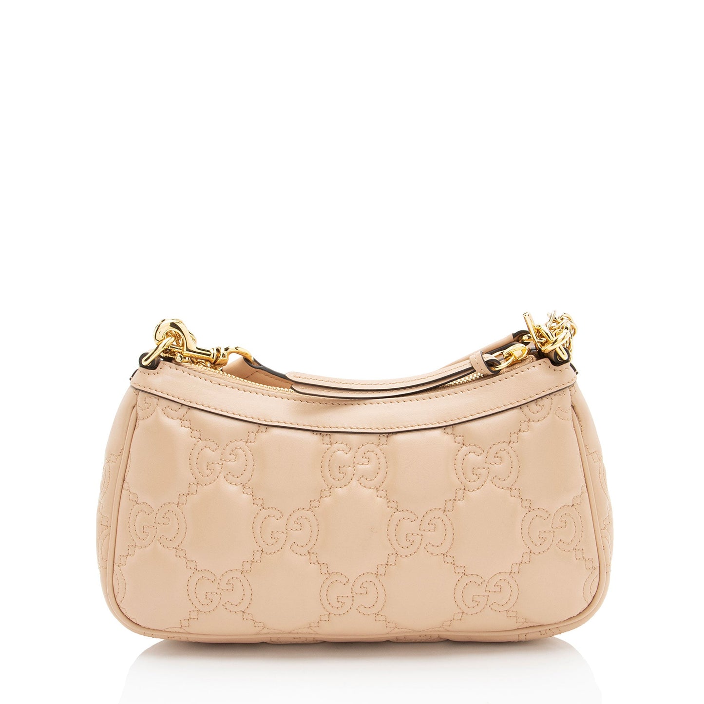 Gucci Jumbo GG Matelasse Leather Chain Small Crossbody