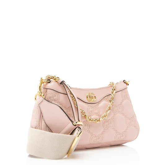 Gucci Jumbo GG Matelasse Leather Chain Small Crossbody