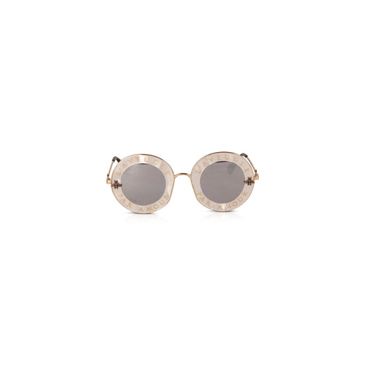 Gucci 'L'Avenugle Par Amour' Round Sunglasses