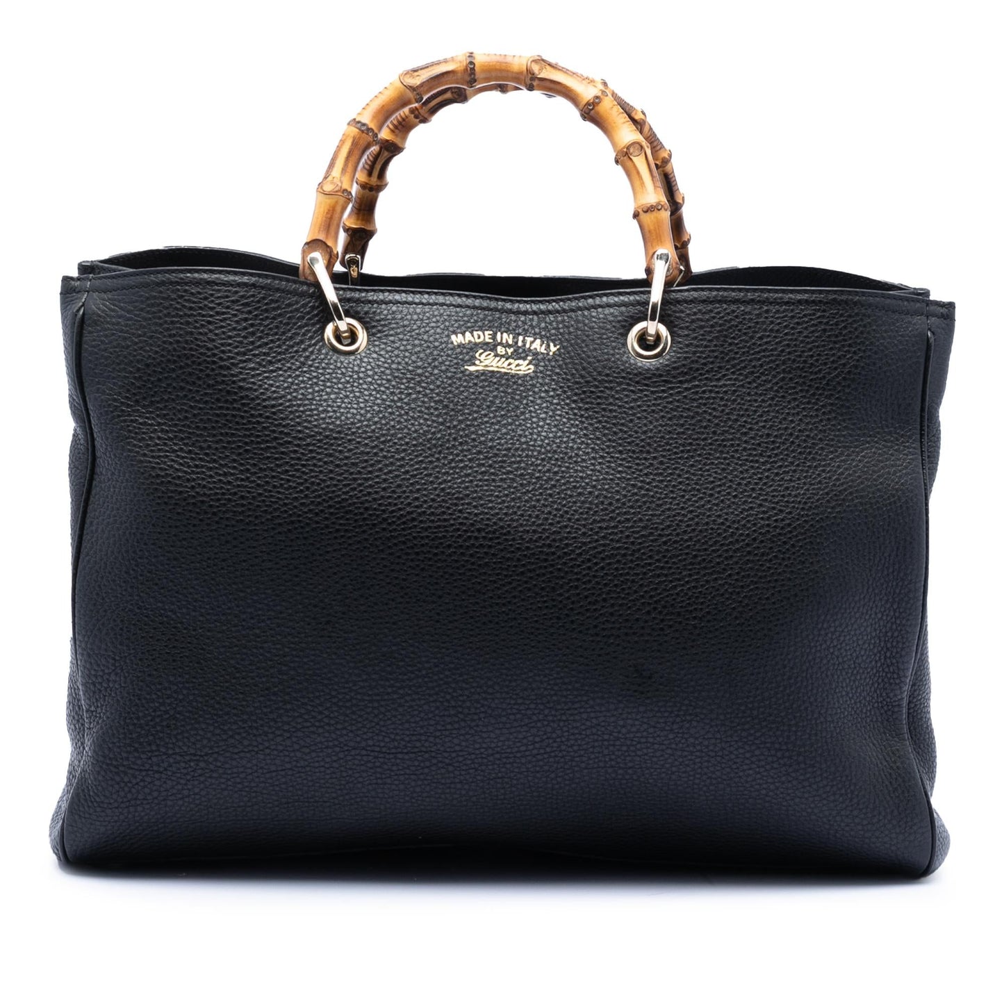 Gucci Large Calfskin Bamboo Shopper Satchel