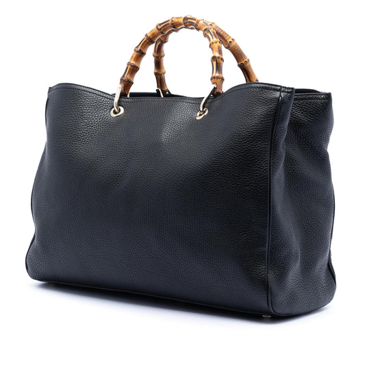 Gucci Large Calfskin Bamboo Shopper Satchel