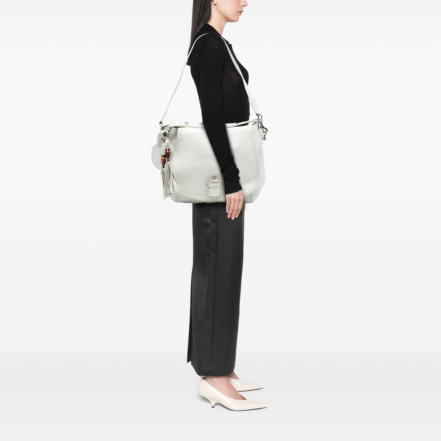 Gucci Large Calfskin Techno Horsebit Satchel