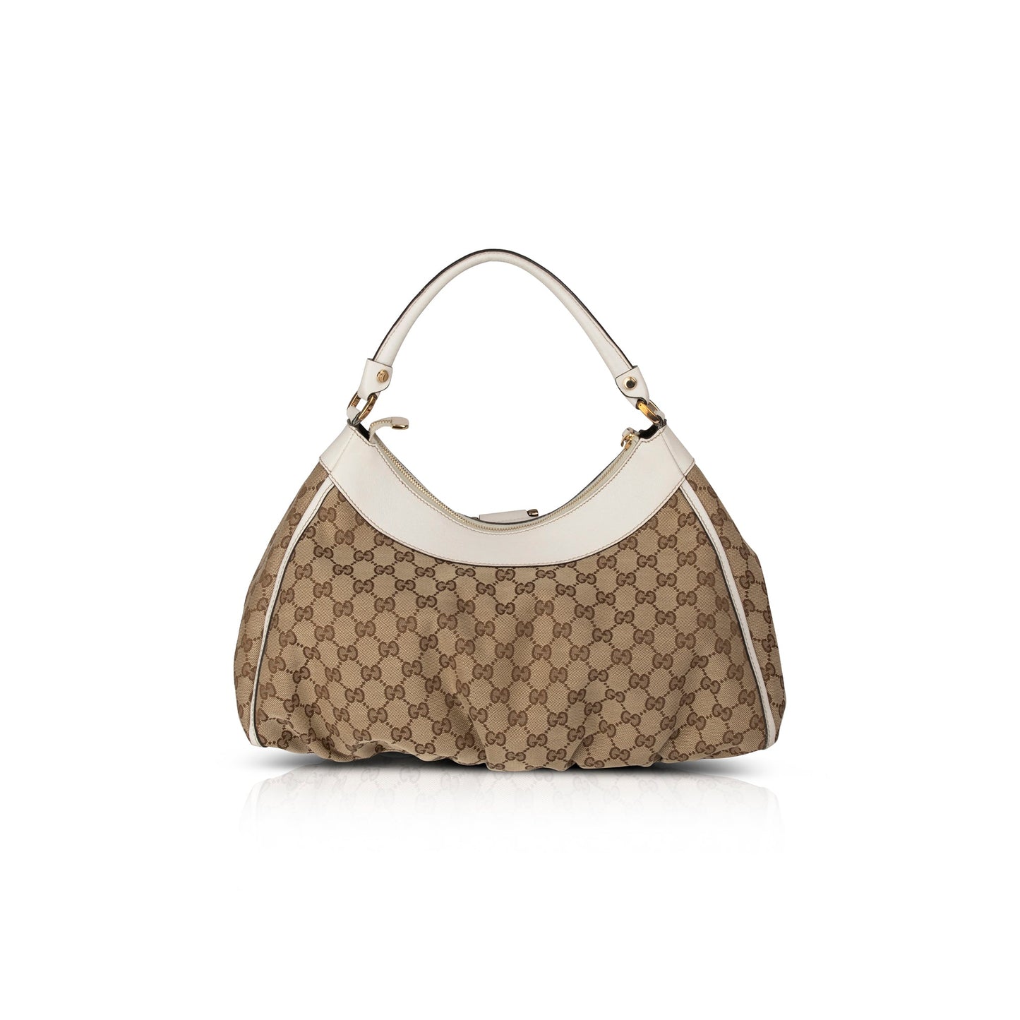 Gucci Large GG Canvas D-Ring Hobo