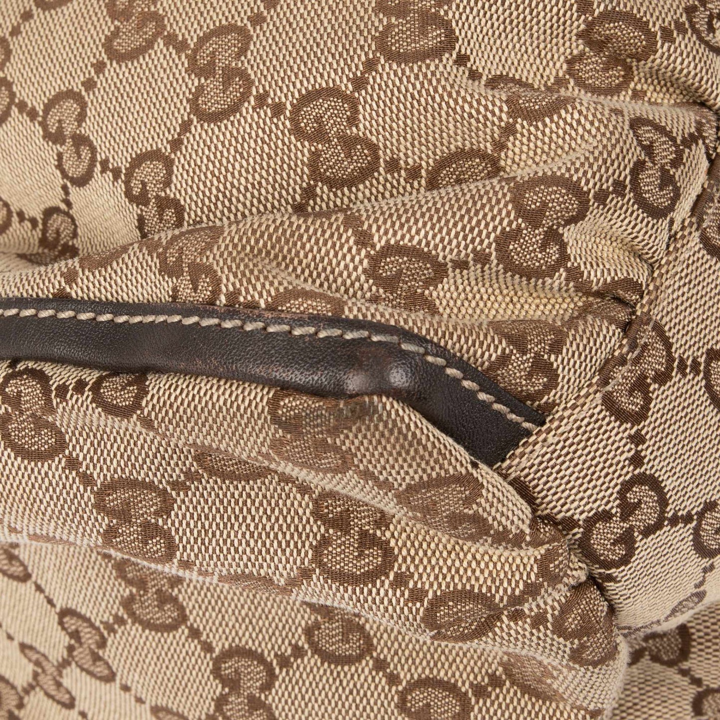 Gucci Large GG Canvas D-Ring Hobo