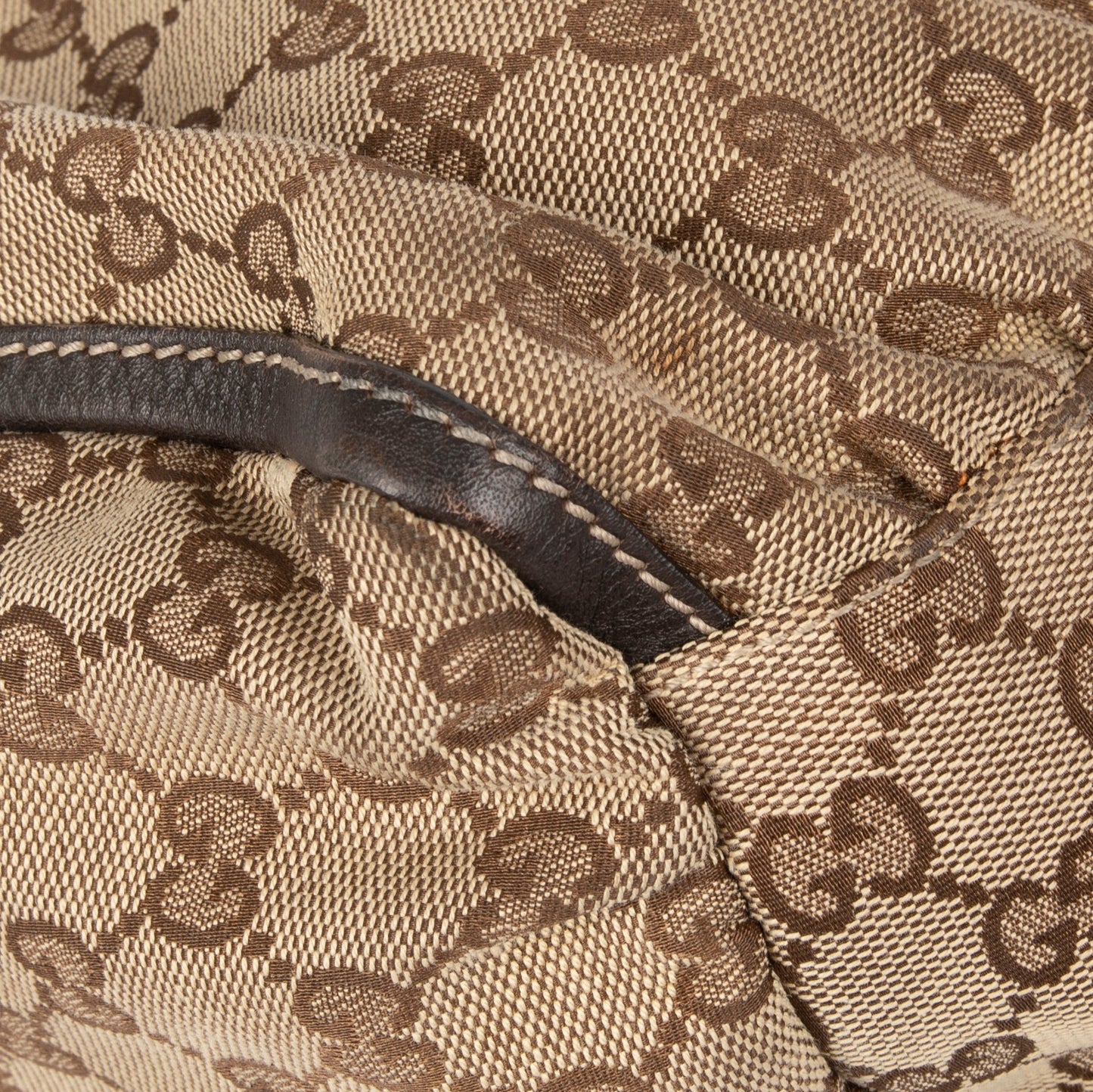 Gucci Large GG Canvas D-Ring Hobo