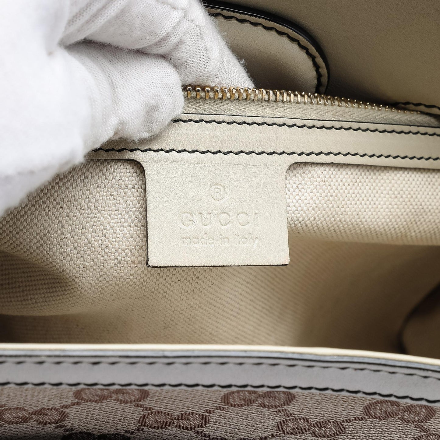 Gucci Large GG Canvas Emily Shoulder Bag