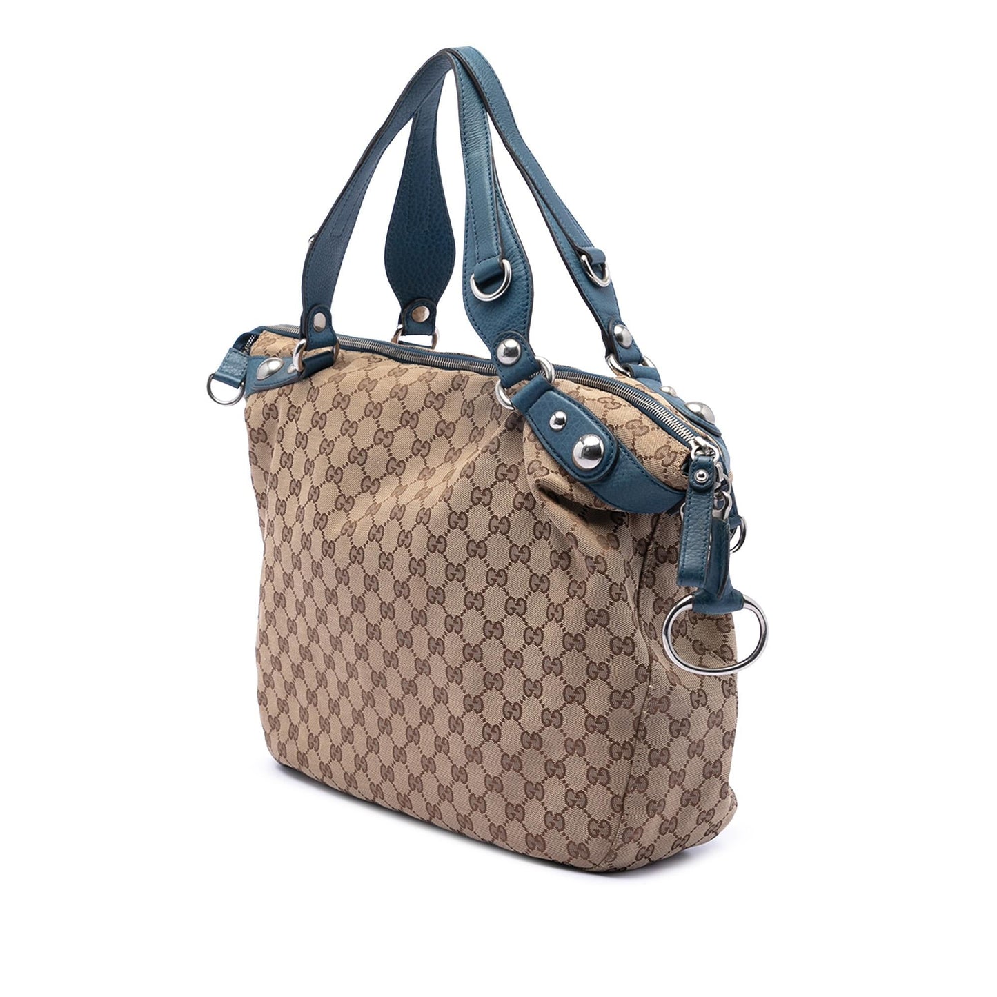 Gucci Large GG Canvas Icon Bit Satchel