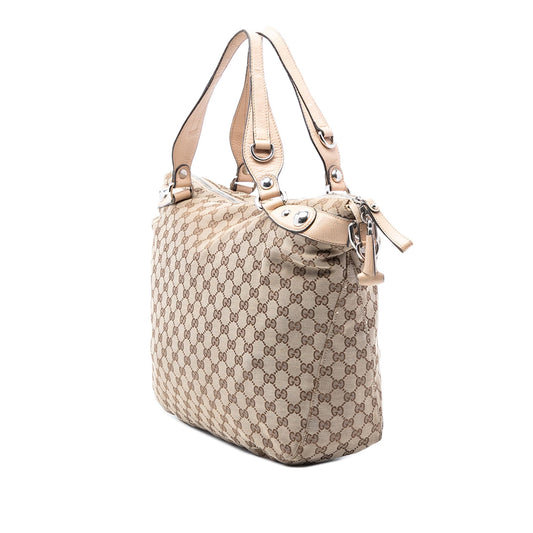 Gucci Large GG Canvas Icon Bit Satchel