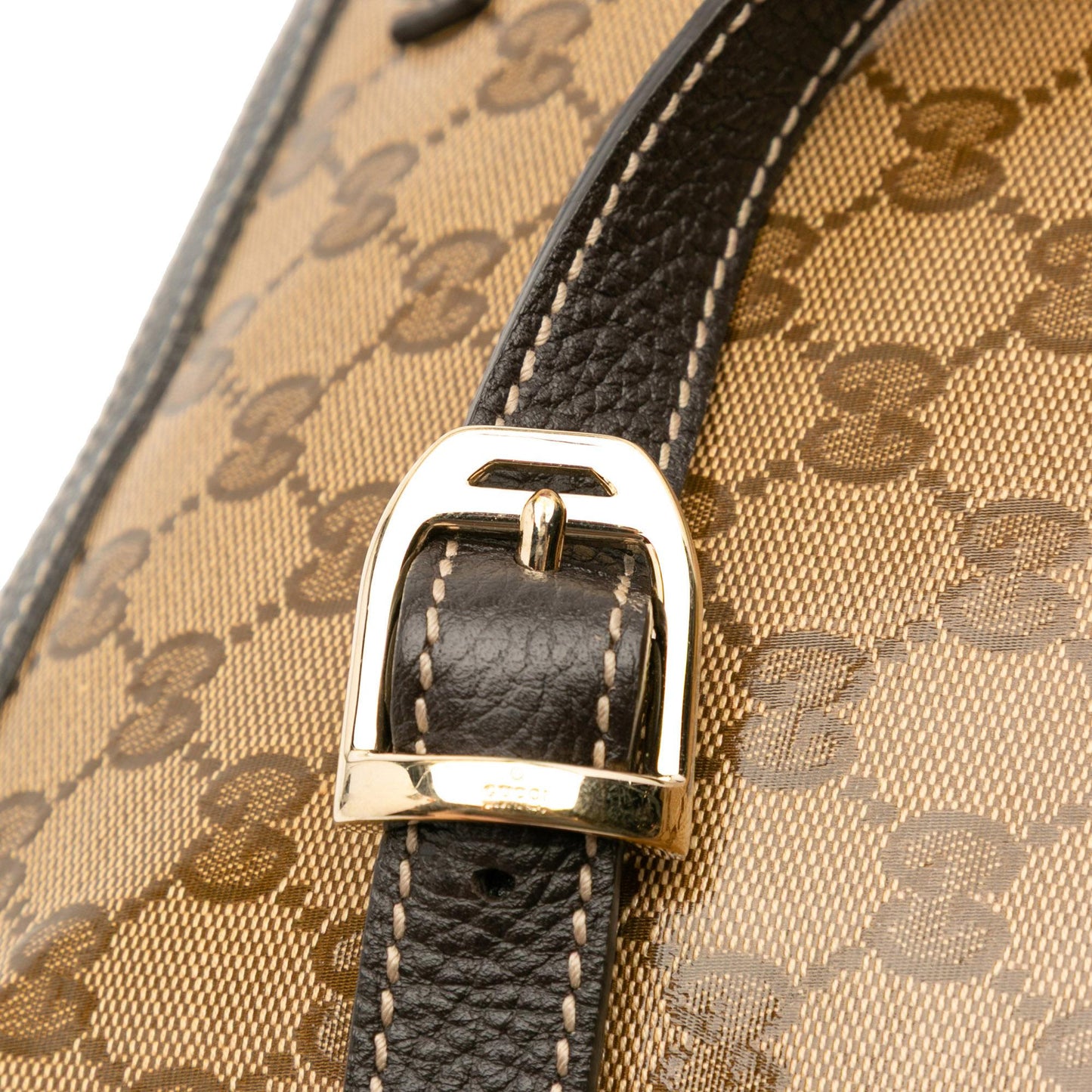 Gucci Large GG Crystal Half Moon Crossbody