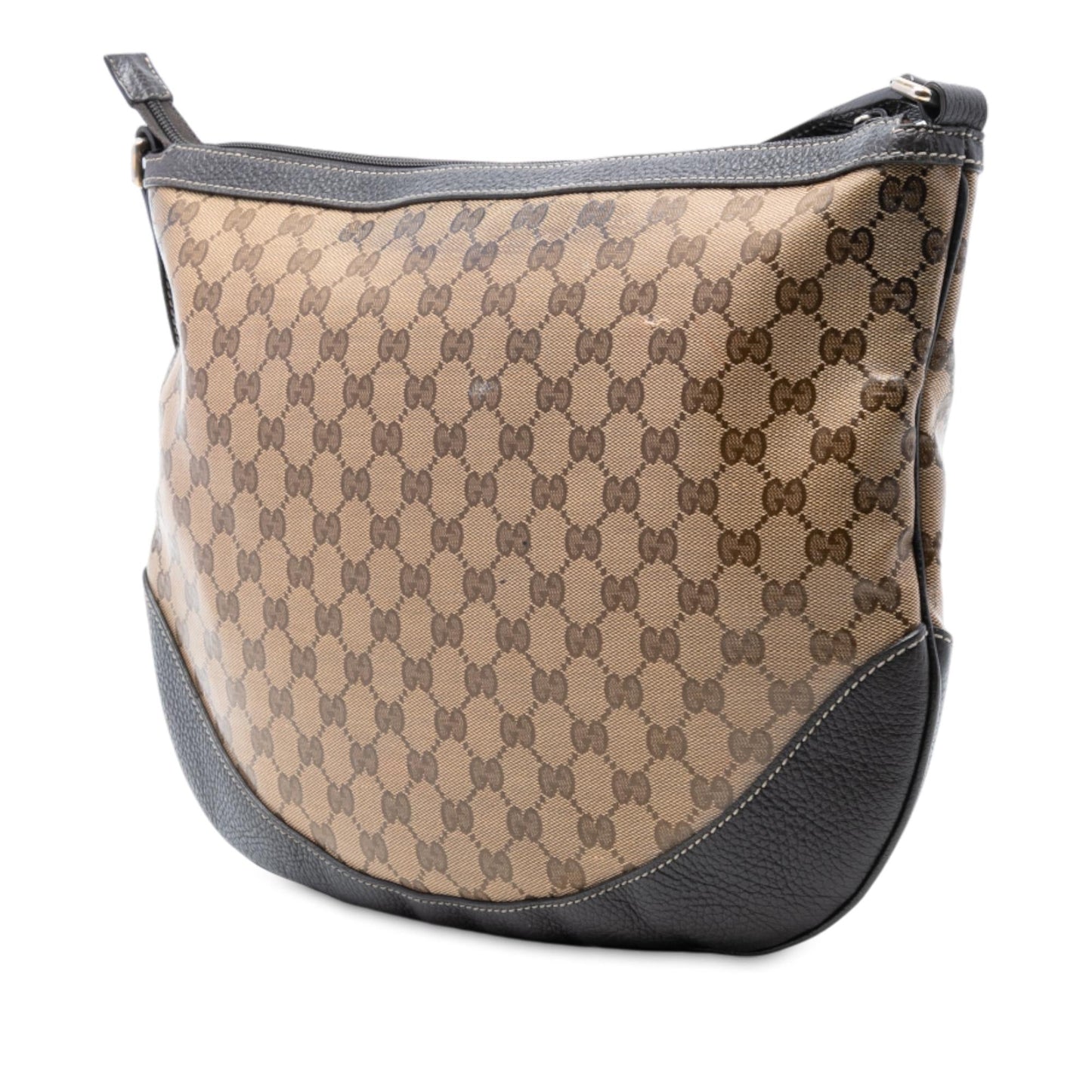 Gucci Large GG Crystal Half Moon Crossbody