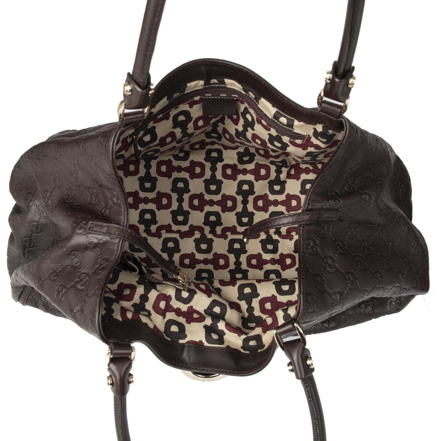 Gucci Large Guccissima Leather D-Ring Hobo