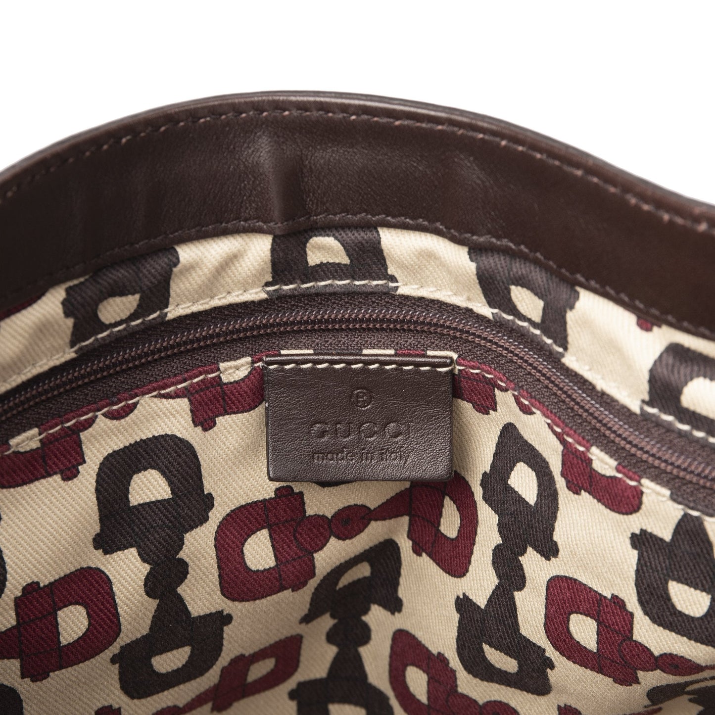 Gucci Large Guccissima Leather D-Ring Hobo