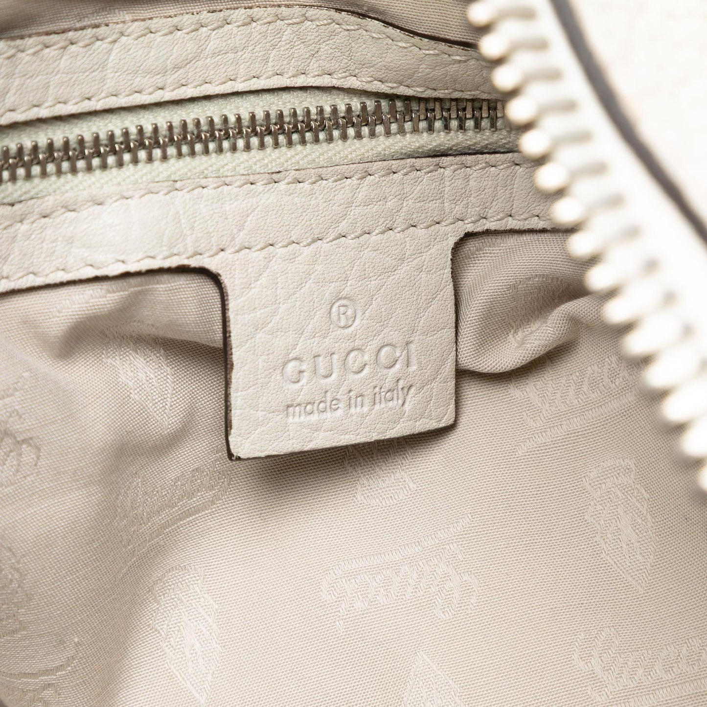Gucci Large Leather Bamboo Bar Tote