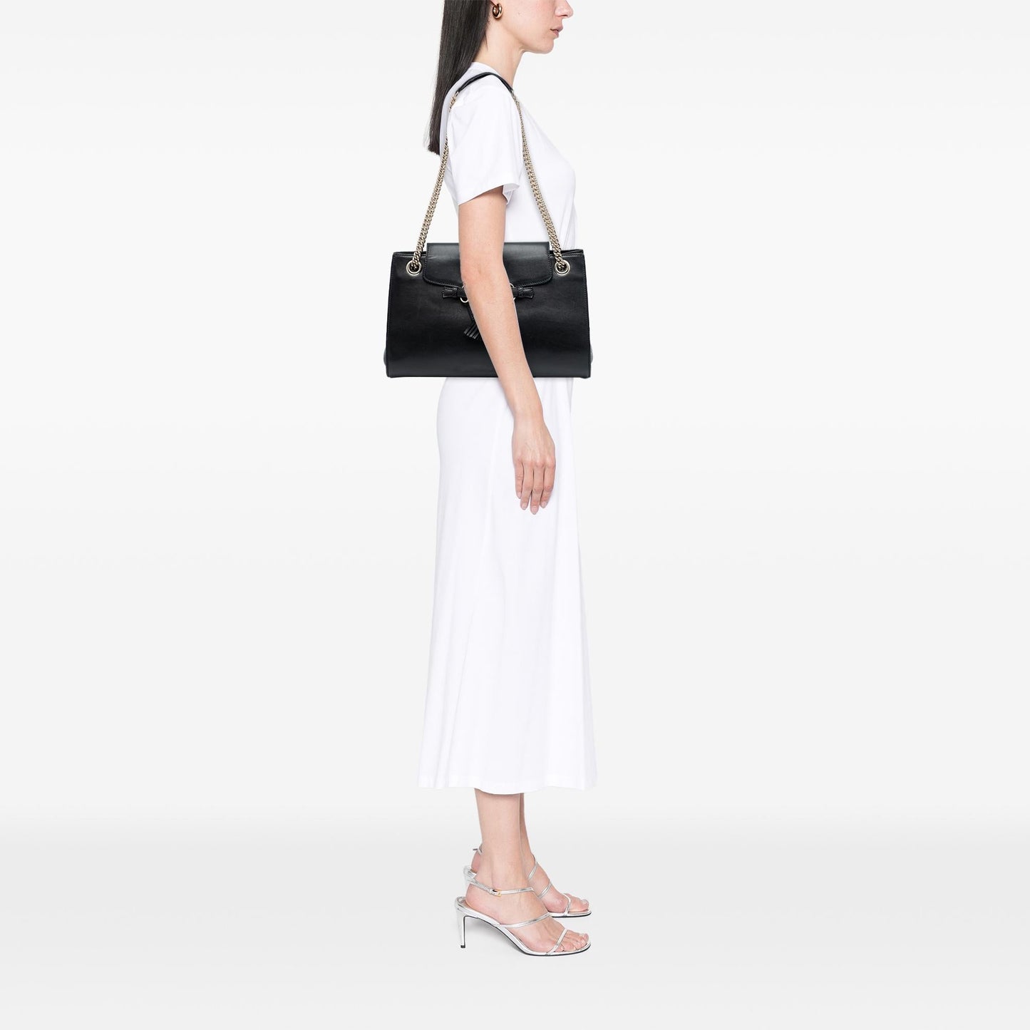 Gucci Large Leather Emily Shoulder Bag