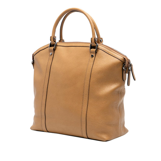 Gucci Large Leather GG Charm Dome Satchel