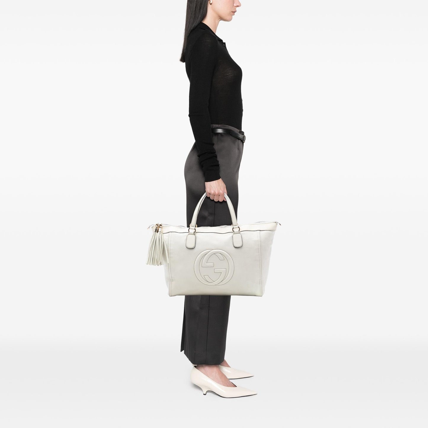 Gucci Large Leather Soho Working Tote