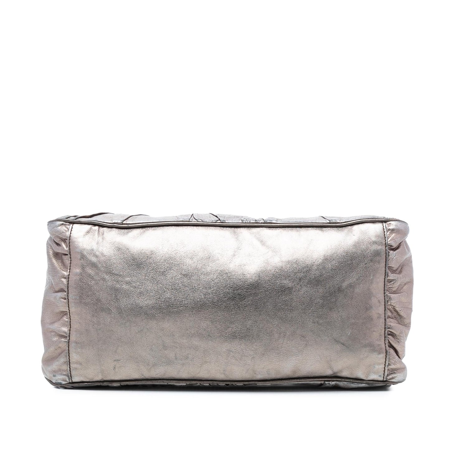 Gucci Large Metallic Leather Hysteria Satchel
