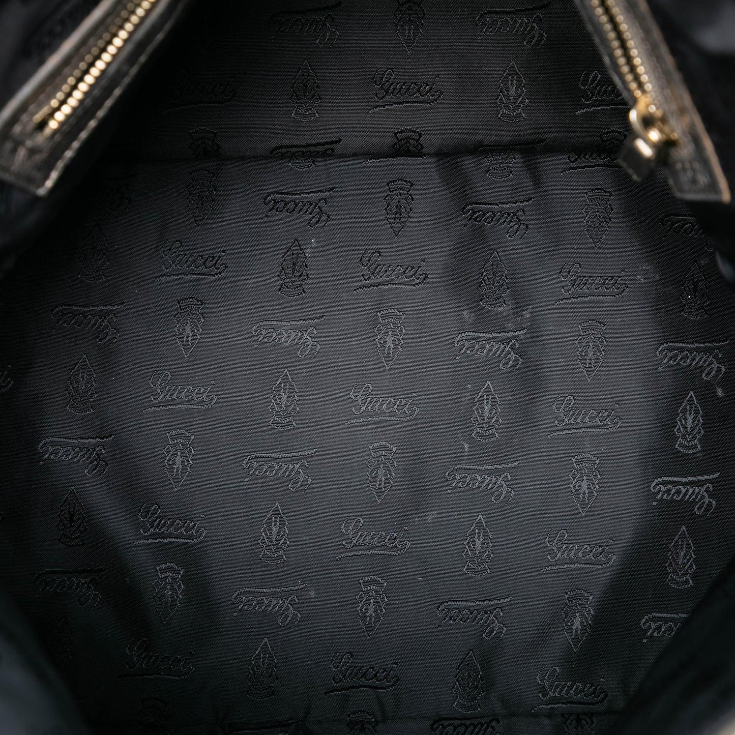 Gucci Large Metallic Leather Hysteria Satchel