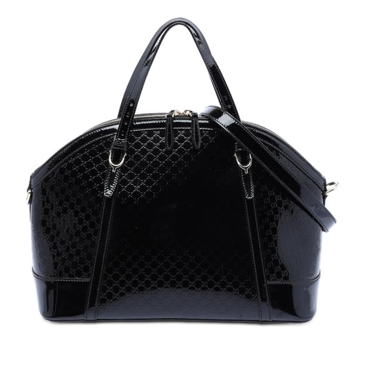 Gucci Large Microguccissima Patent Dome Satchel