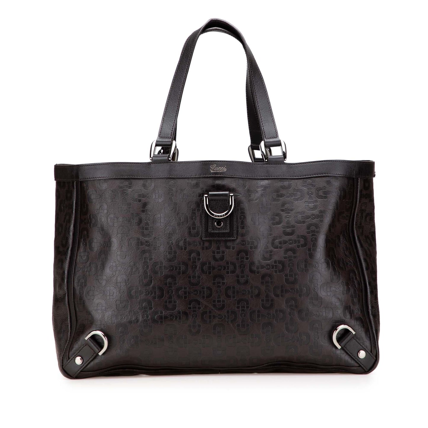 Gucci Leather Abbey D Ring Horsebit Tote