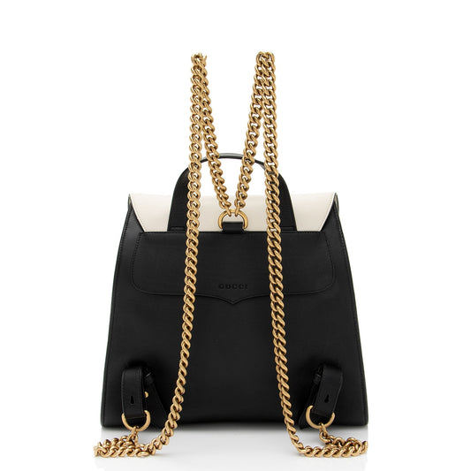 Luxury Gucci Trending 2025 Leather Animalier Malin Chain Medium Backpack (SHF-ZrdrHK)