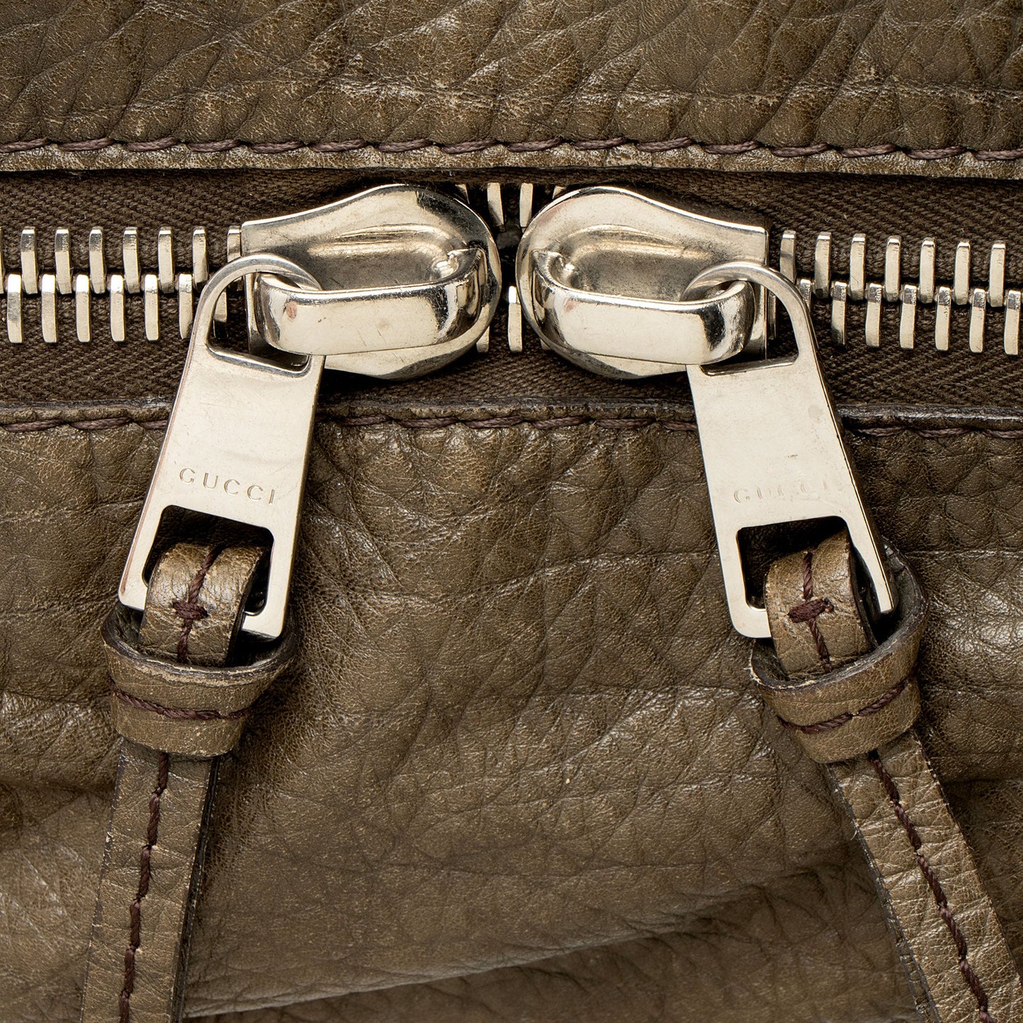 Gucci Leather Bamboo Bar Medium Tote