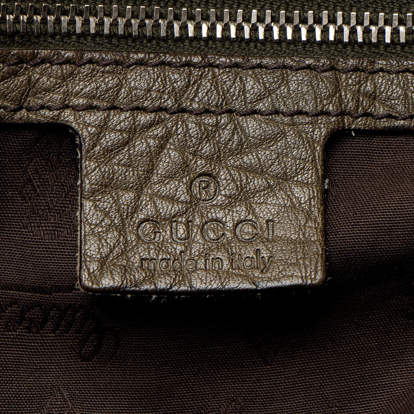 Gucci Leather Bamboo Bar Medium Tote