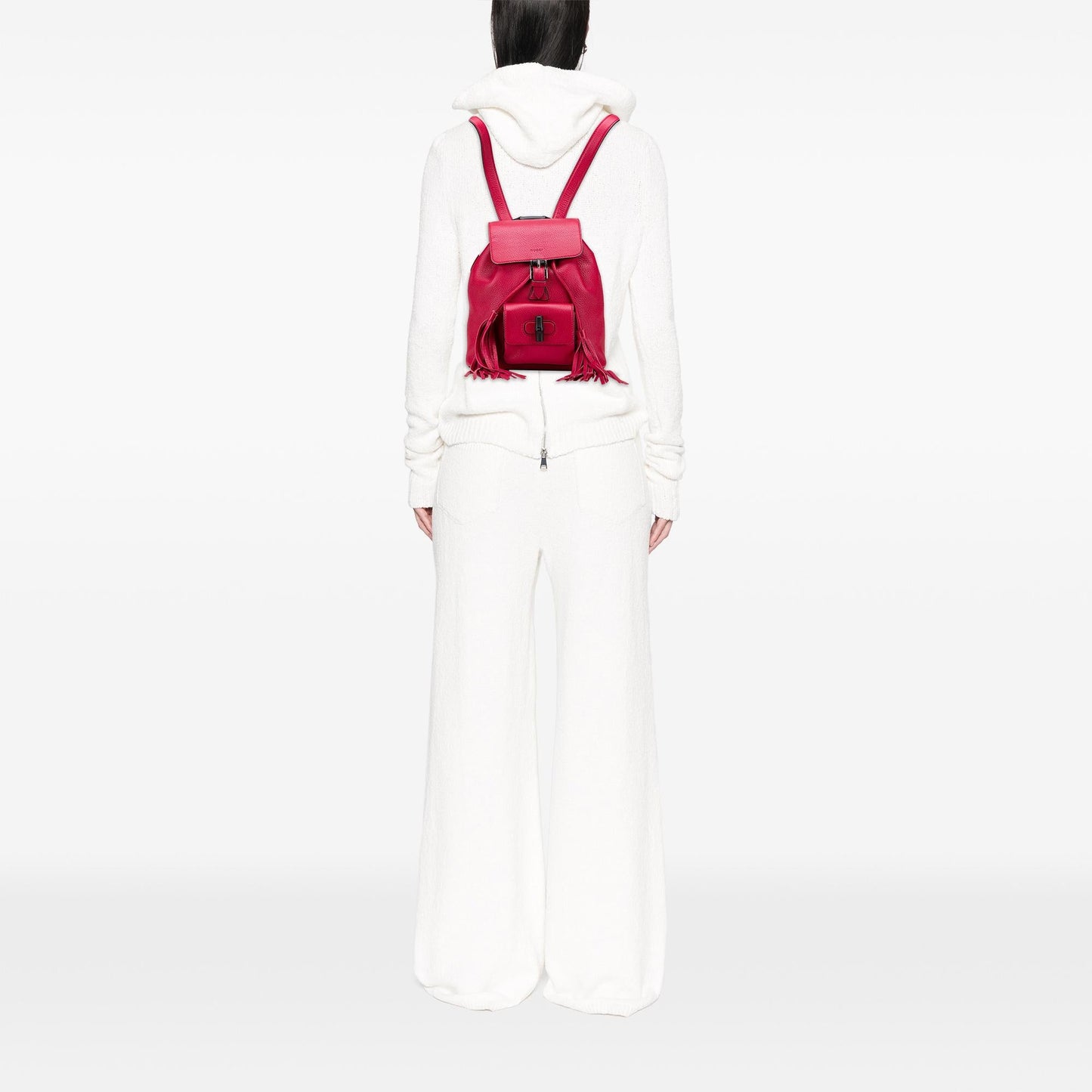 Gucci Leather Bamboo Daily Backpack